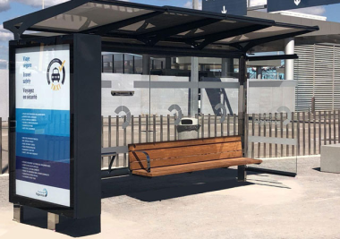 Mobiliario urbano para paradas de autobús
