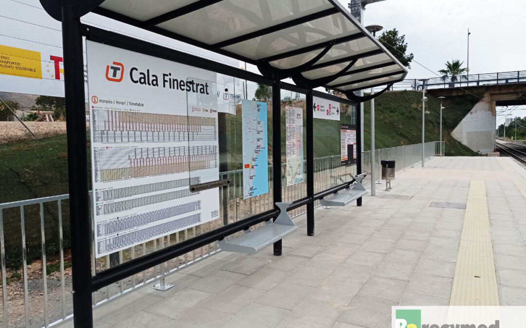 El TRAM instala la marquesina WAIT de 7 metros