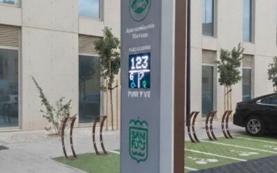 Implantación de sistema de Parking Inteligente con sensorización por bucle magnético en San Fernando