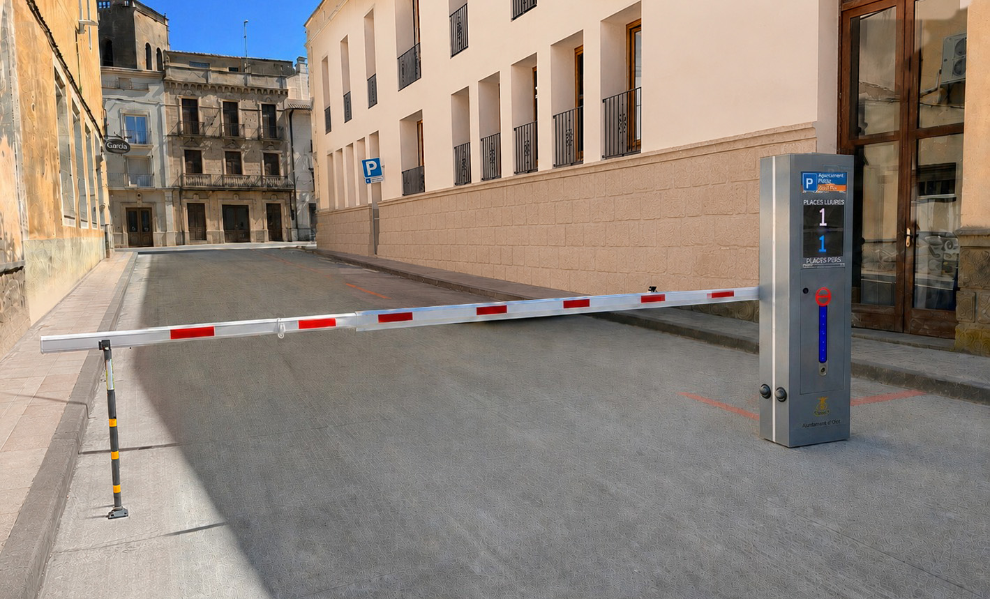 R3recymed instala en Guissona un parking inteligente con control de matrículas